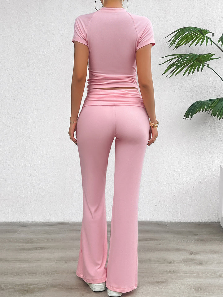 Pink Regular Top And Pant Co-Ord Set