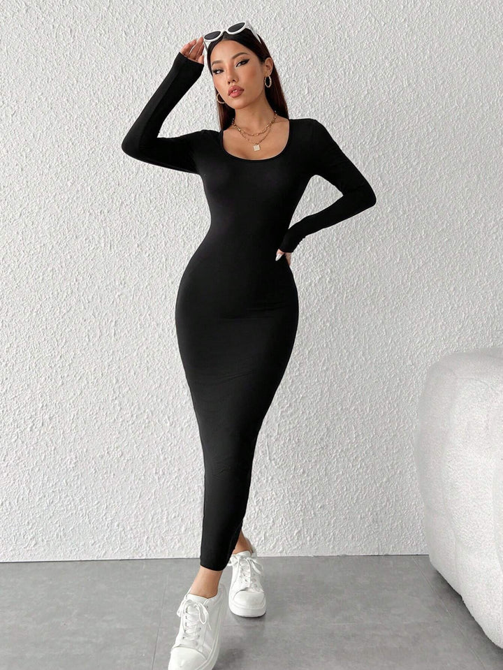 Black Full Sleeve Round Neck Sleeve