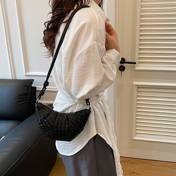 Shop Black Mini Croissant Sling Bag - for Women | OUTZIDR