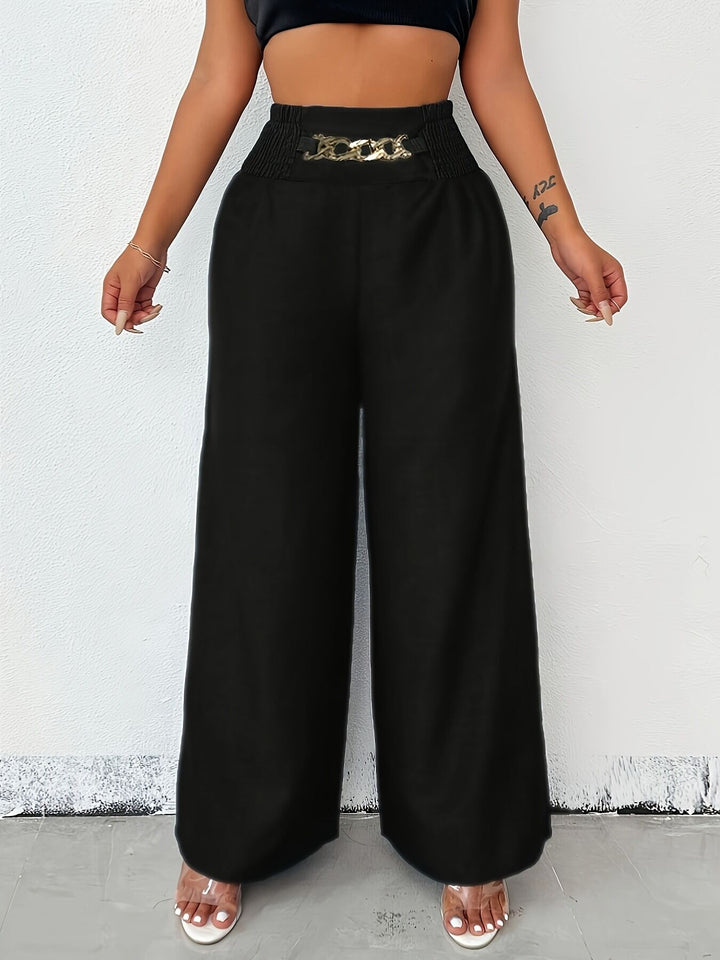Black Wide Leg Trousers