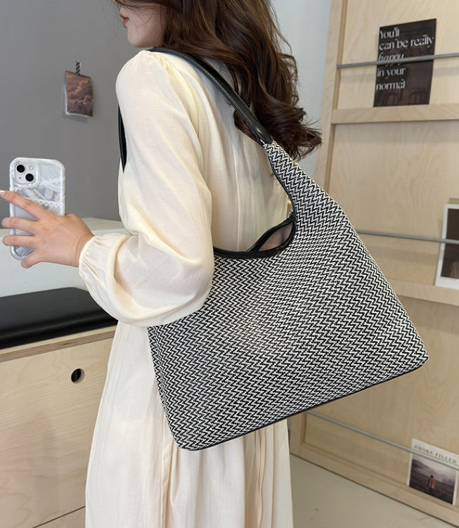 Grey Textured Slouch Hobo