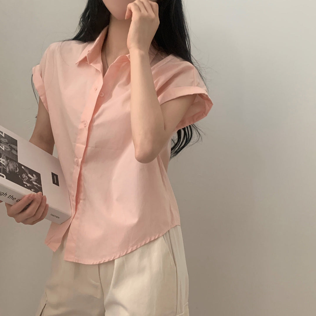 Pink Relaxed Sleeveless Shirt