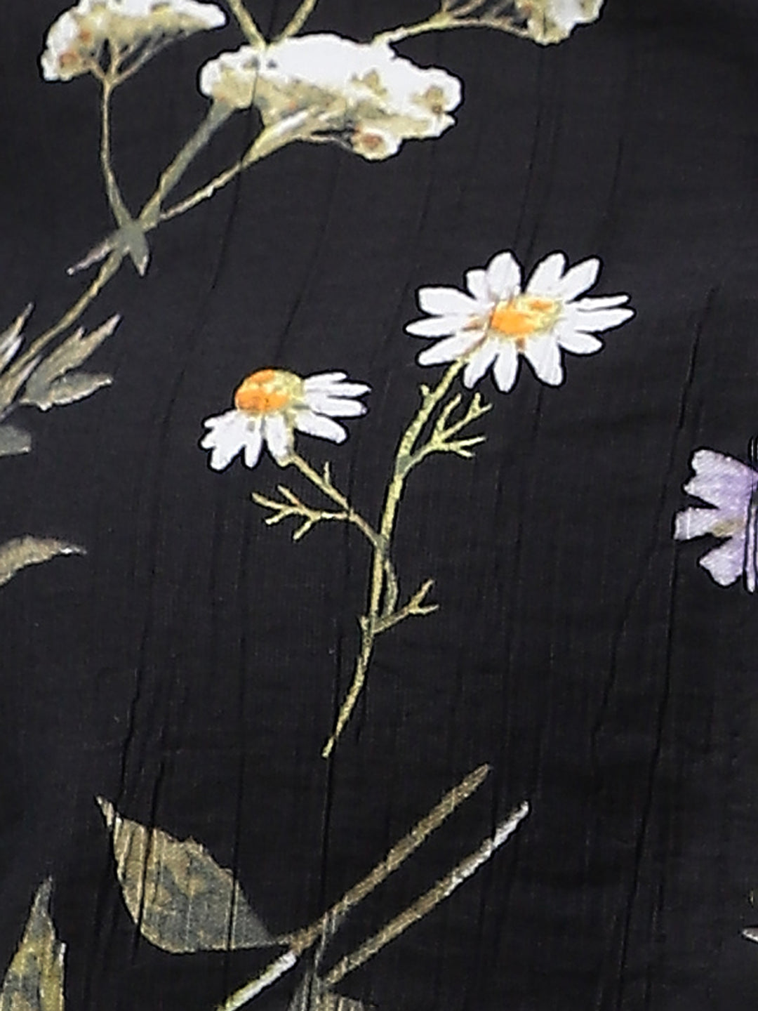 Black Printed Textured Shirt