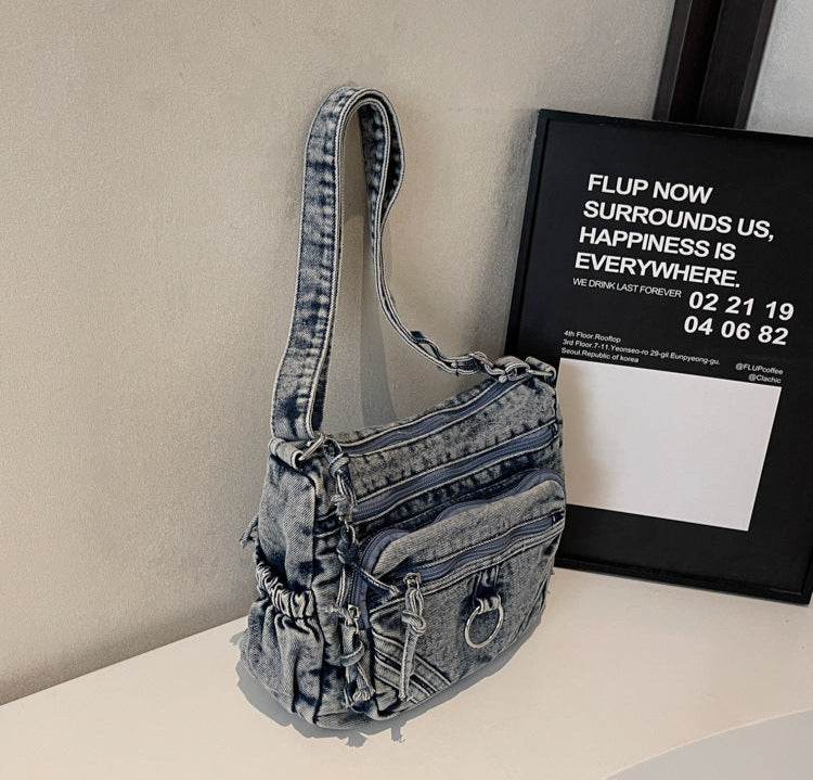 Blue Denim Street Utility Bag
