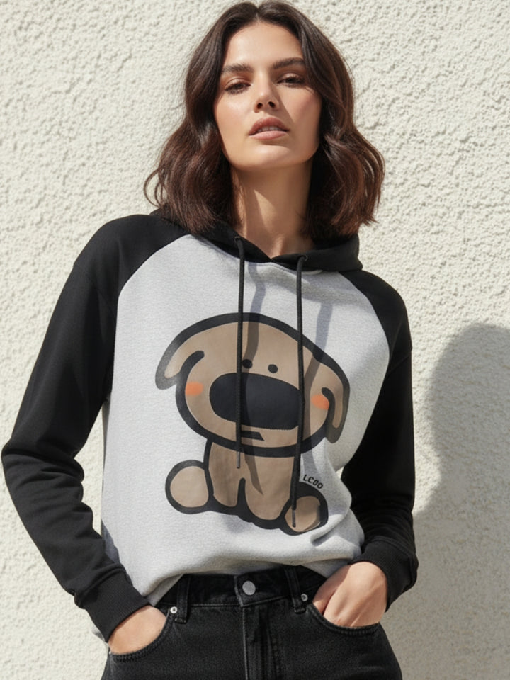 Grey Character Graphic Sweatshirt