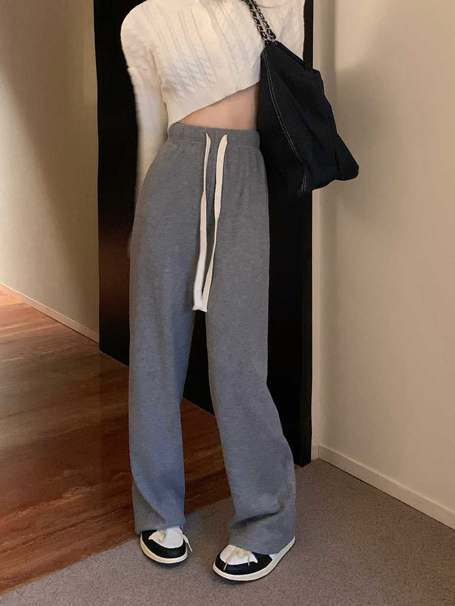 Grey Soft Solid Pants