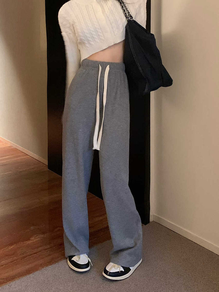 Grey Soft Solid Pants