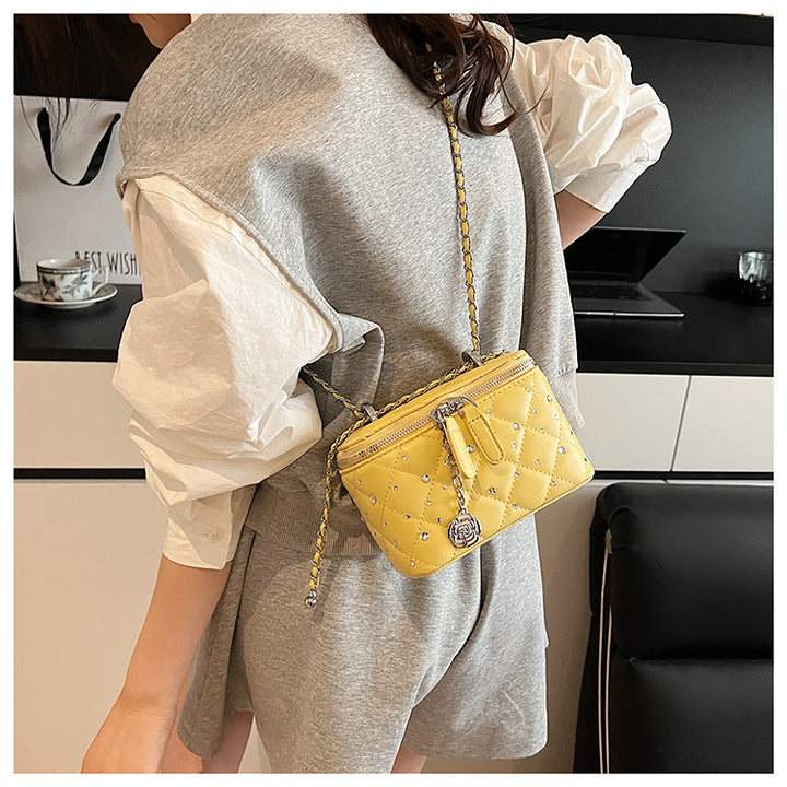 Yellow Mini Squarebox Handbag