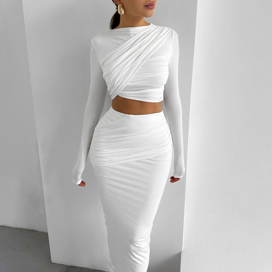White Top And Skirt Co-Ord Set