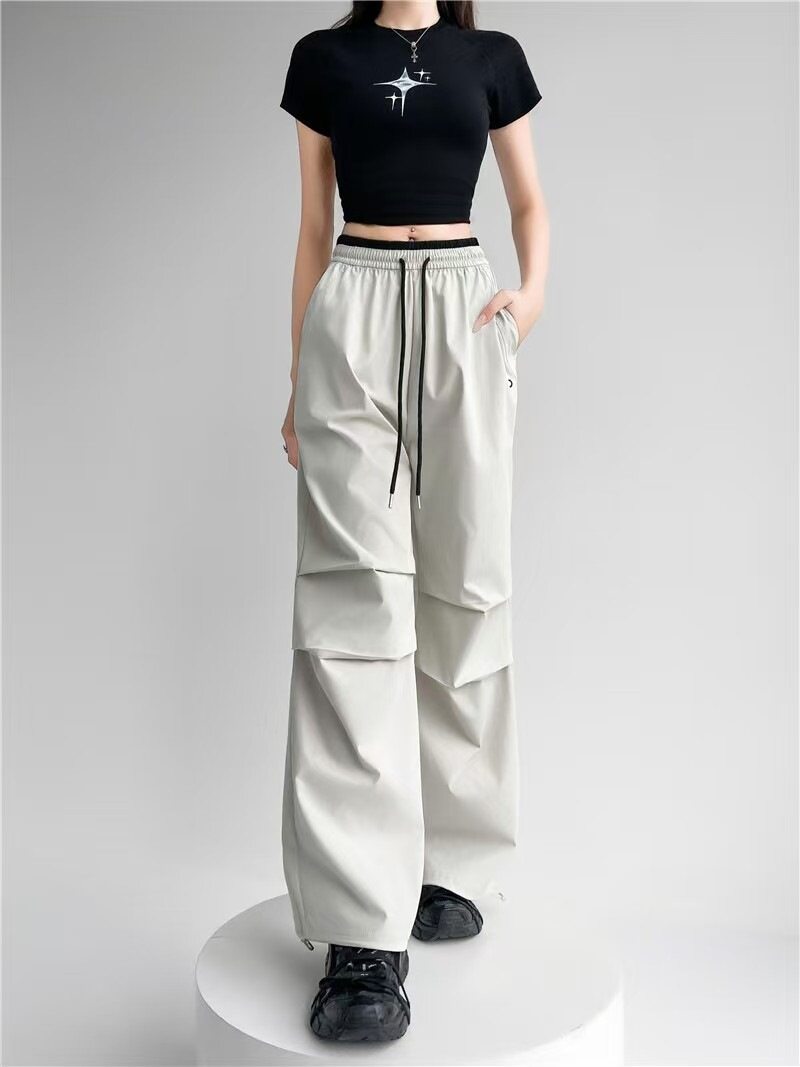 Beige Dual Coloured Waistband Jogger
