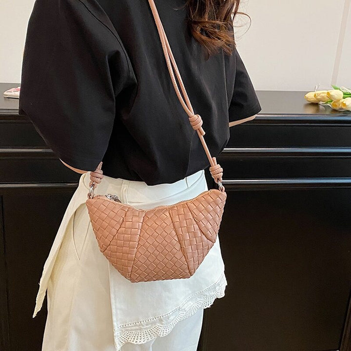 Pink Mini Croissant Sling Bag