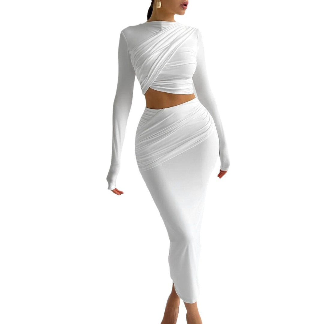 White Top And Skirt Co-Ord Set
