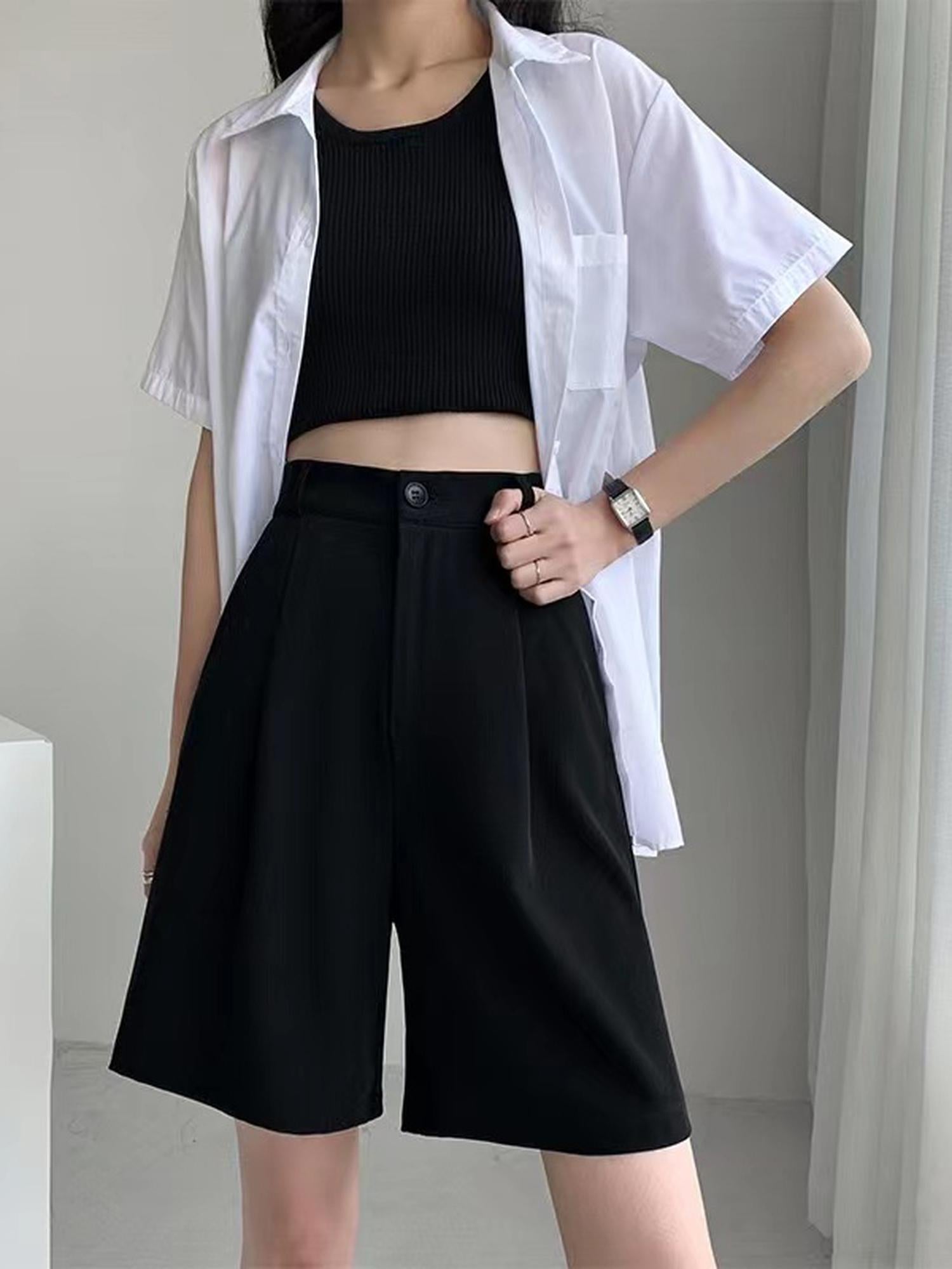 Black Semi Formal Bermuda Shorts
