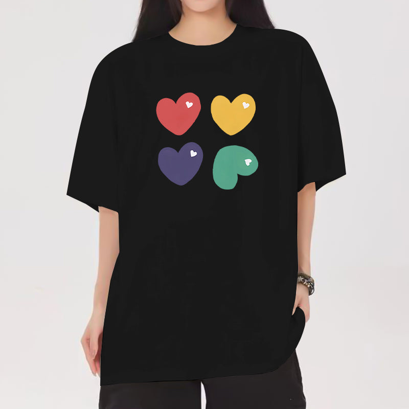 Black Chest Print Graphic Tshirt