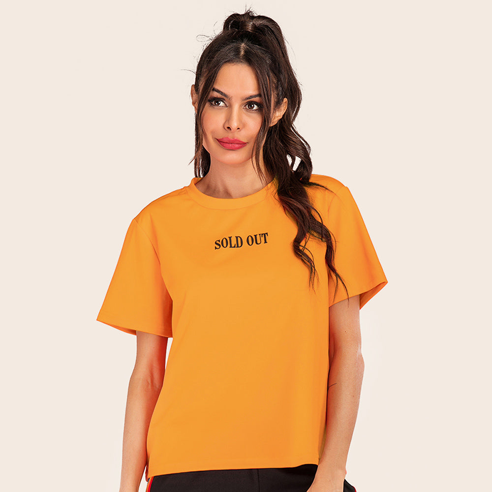 Yellow Typography T-Shirt