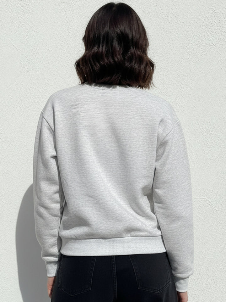 Grey Character Graphic Sweatshirt