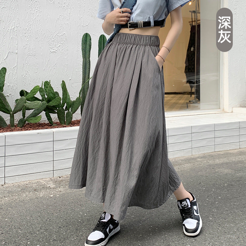 Grey Flared Skirt