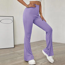 Purple High Waist Fitted Pant