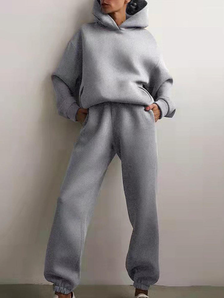 Grey Oversized Hoodie Co-Ord Set
