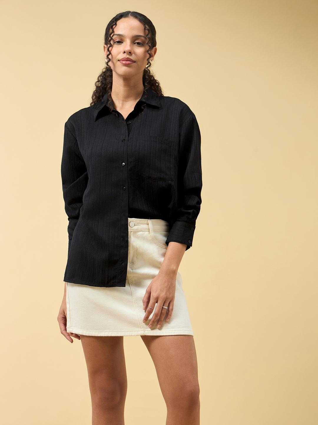 Black Relaxed Fit Shirt