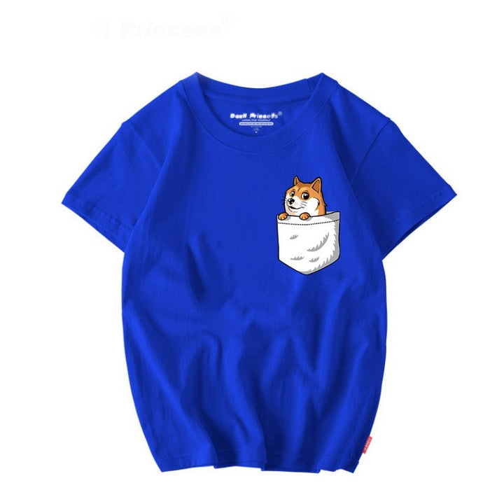 Blue Graphic Print T-Shirt