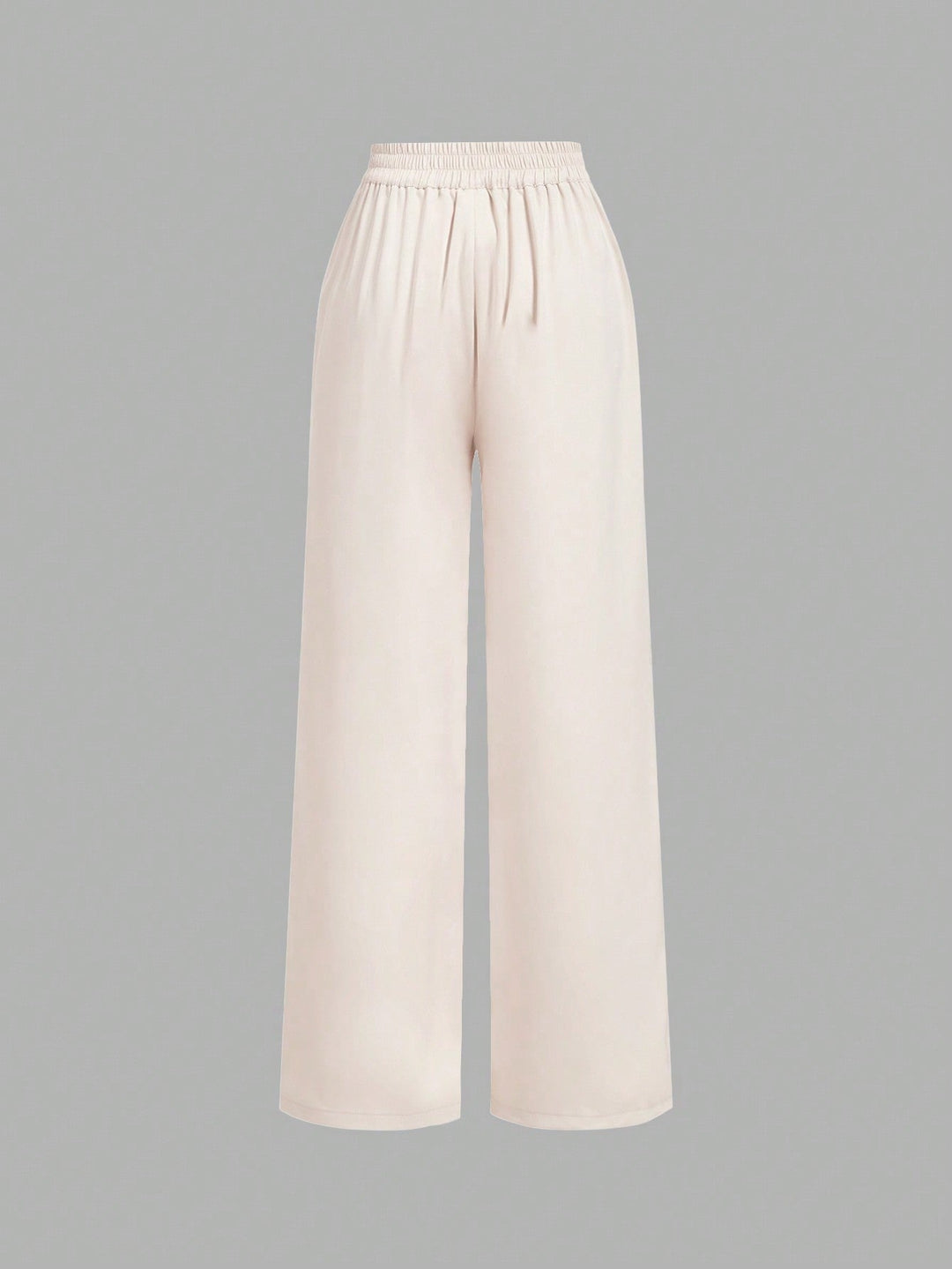 White High Waist Front Pleated Pant