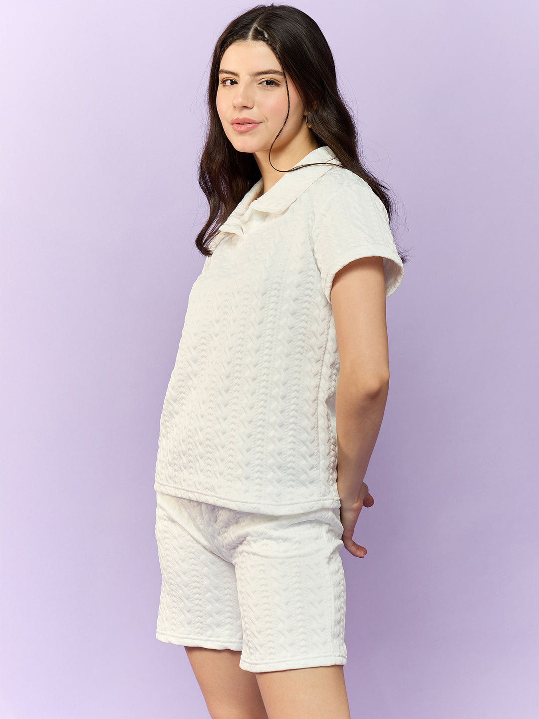 Textured White Co-Ord Set