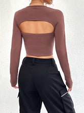 Brown Scoop Sweetheart Neckline Fitted Overlay Style Top