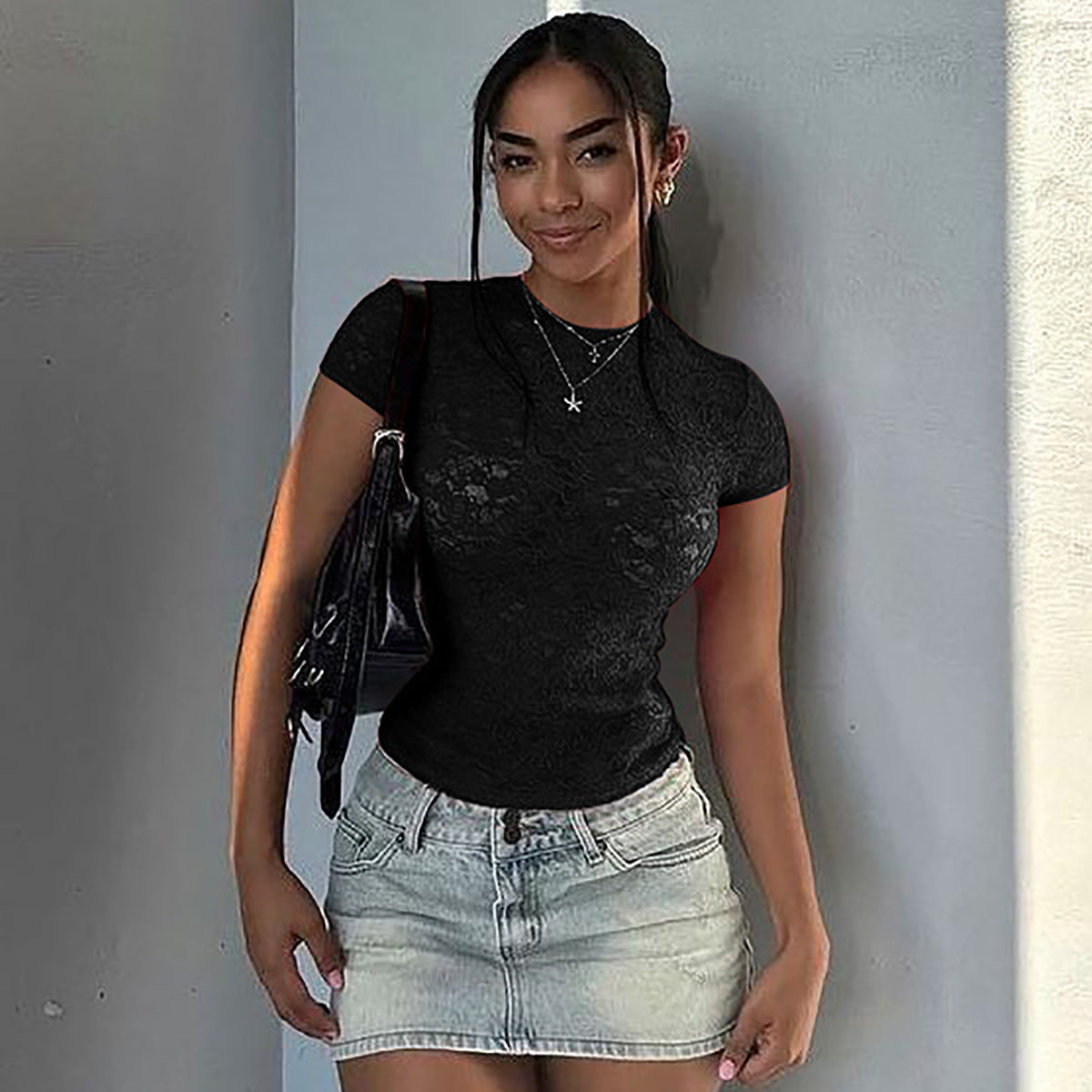 Shop Red See Through Lace Top - for Women | OUTZIDR | Gen-Z