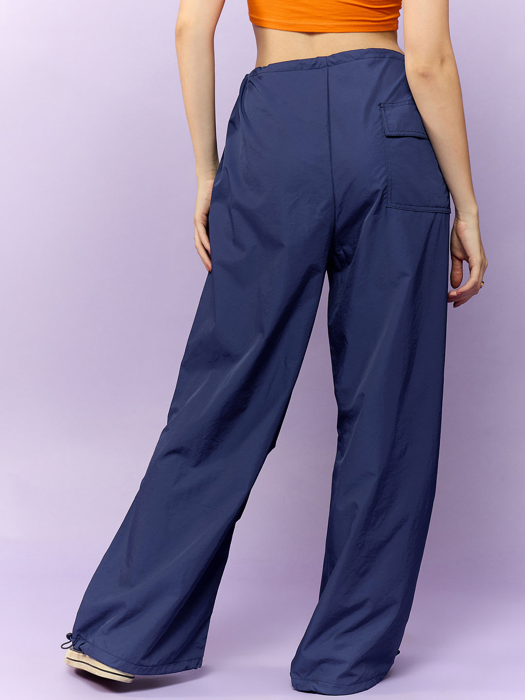 Navy Blue Elasticated Trousers