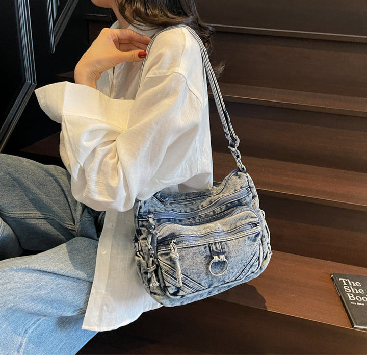 Blue Denim Street Utility Bag