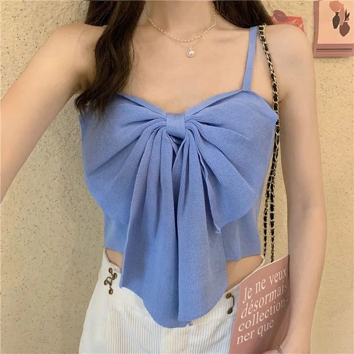 Blue Gold Buckle Strap Cami