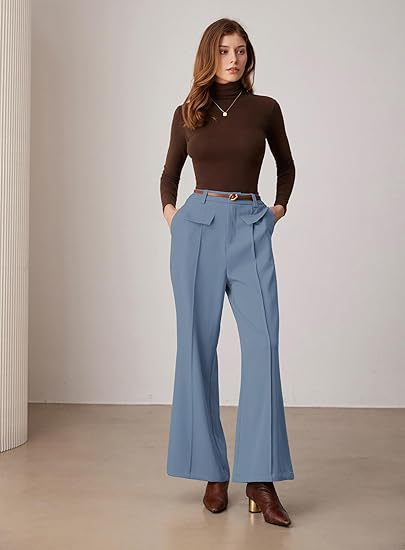 Blue Straight Fit Trouser