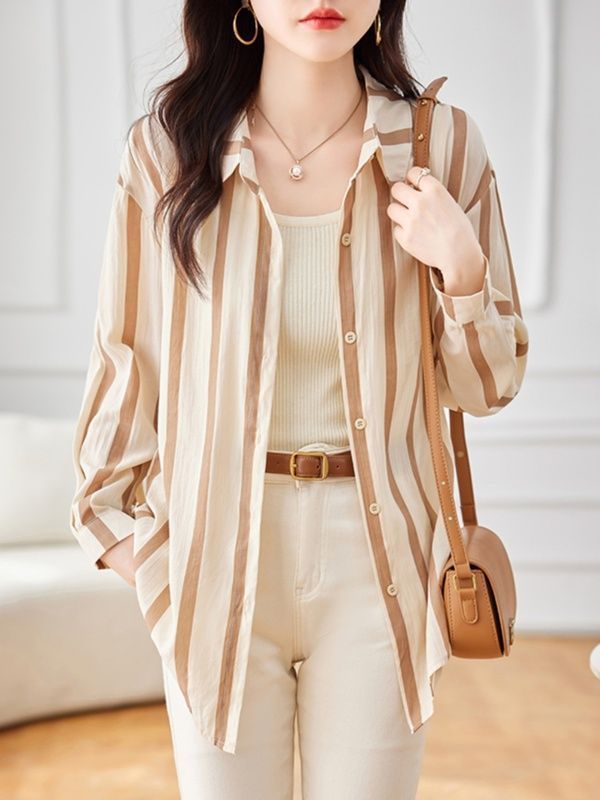 Yellow Striped Button Down Shirt