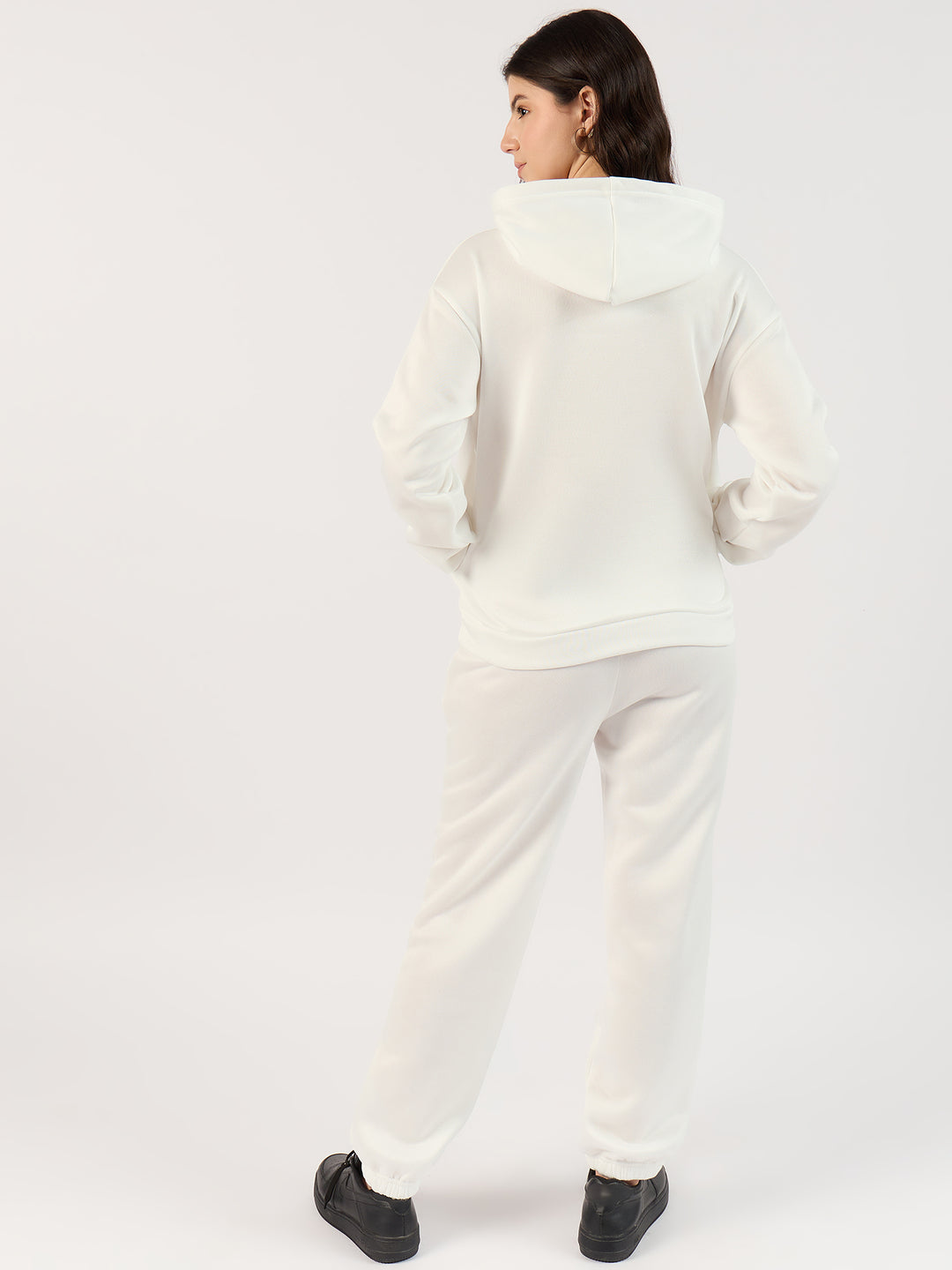 White Oversized Hoodie Co-Ord Set