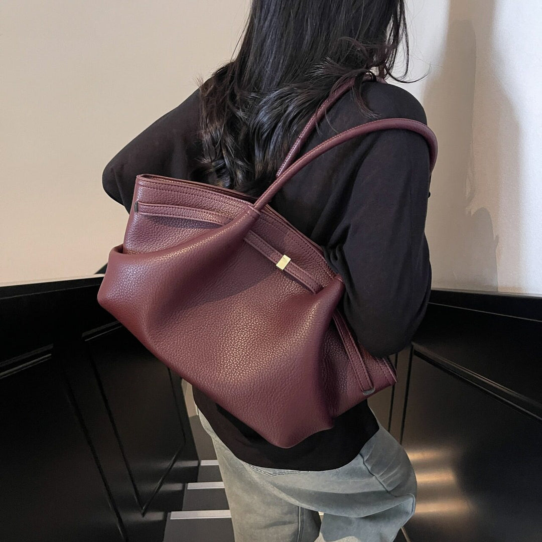 Red Curveline Shoulder Bag