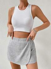 Grey Elasticated Waist Band Skort
