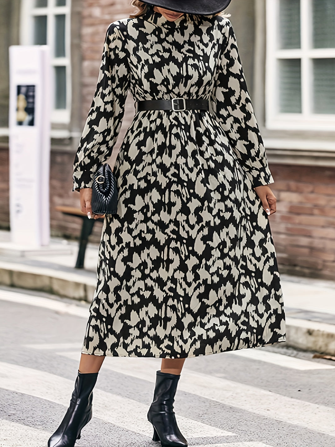 Monochrome Maxi Dress