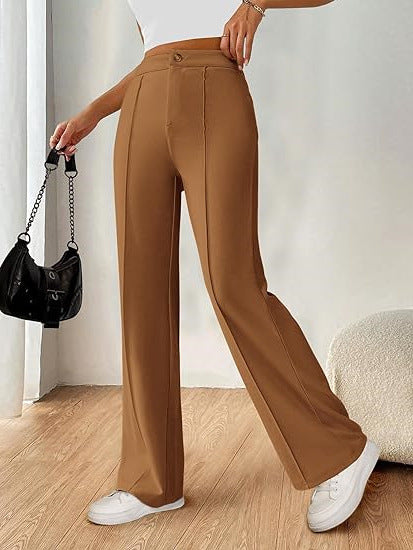 Brown Regular Fit Pants