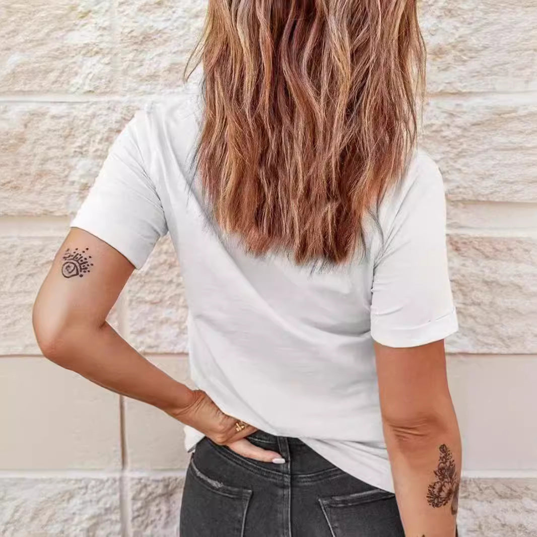 White Graphic Printed T-Shirt