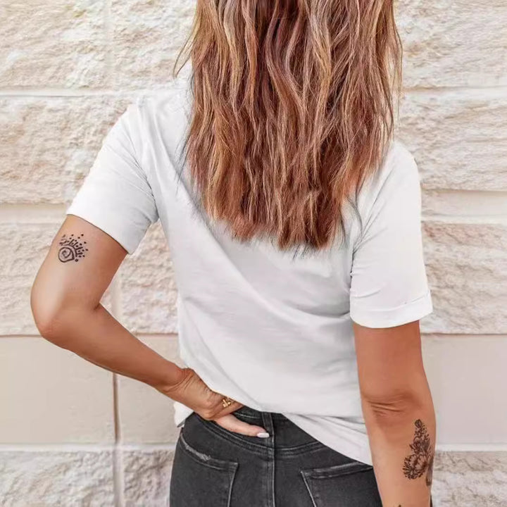 White Graphic Printed T-Shirt