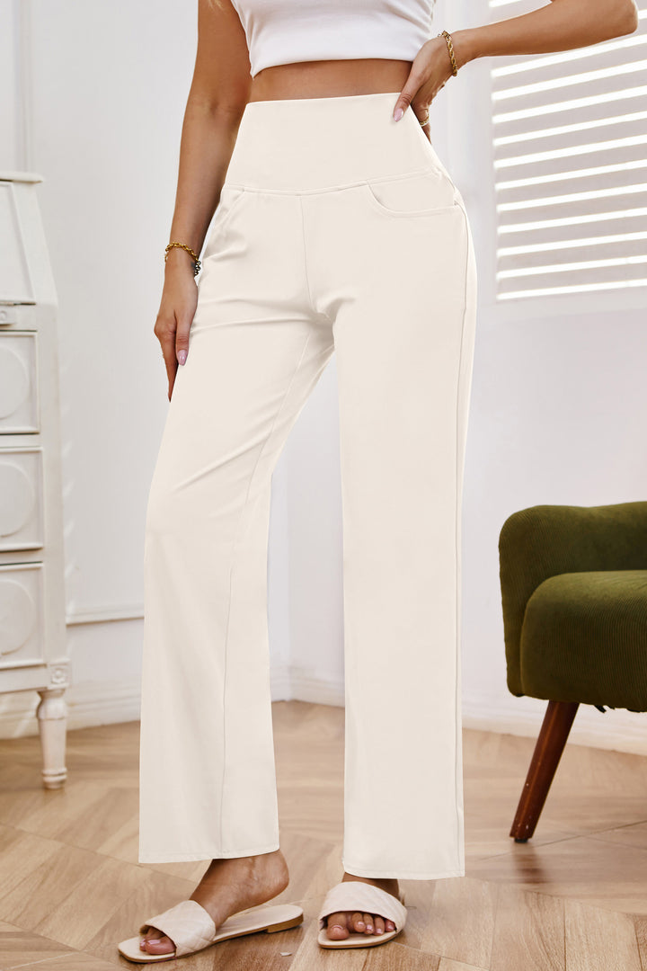 Off-White Elasticated Wide Leg Pants
