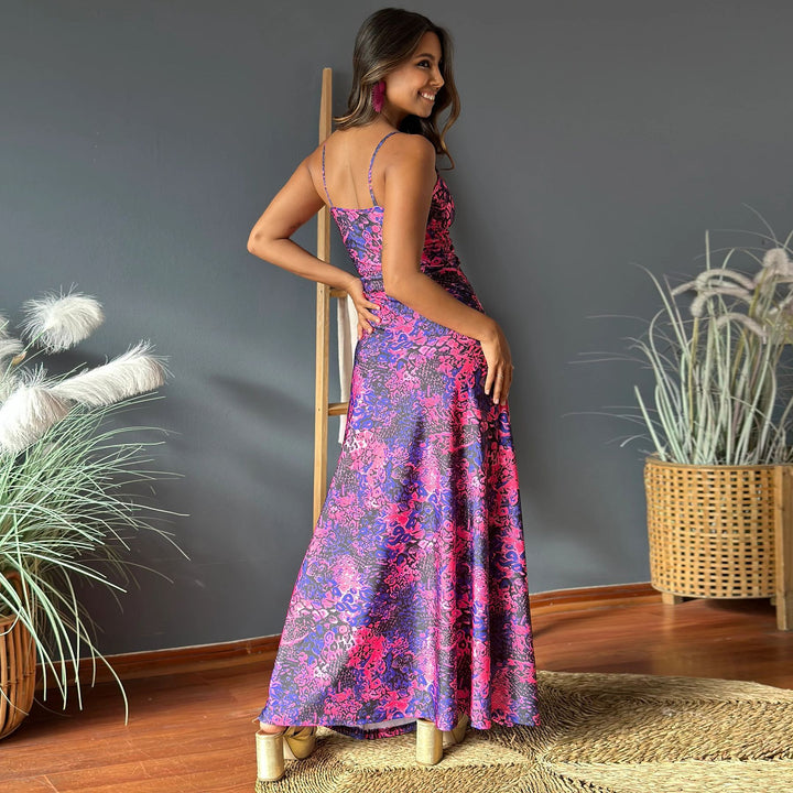 Purple Twisted Knot Detailed Maxi
