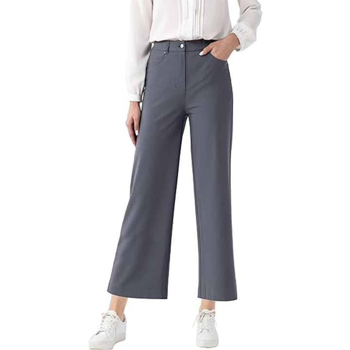 Grey Straight Fit Trouser