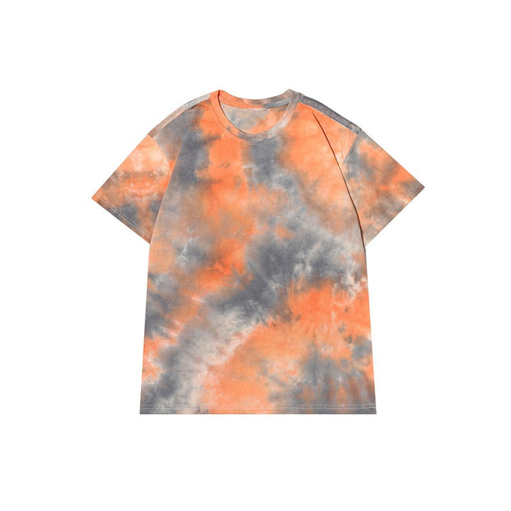 Orange Tie And Dye Oversized T-Shirt