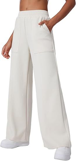 White Elasticated Waist Band Straight Leg Trouser