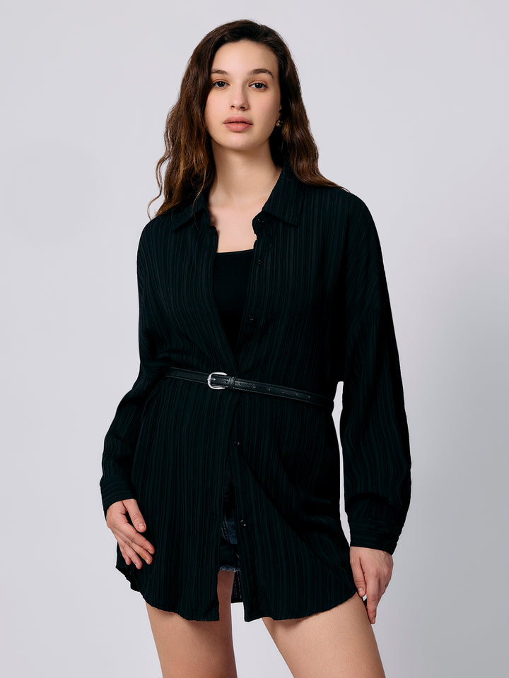 Black Over Sized Shirt