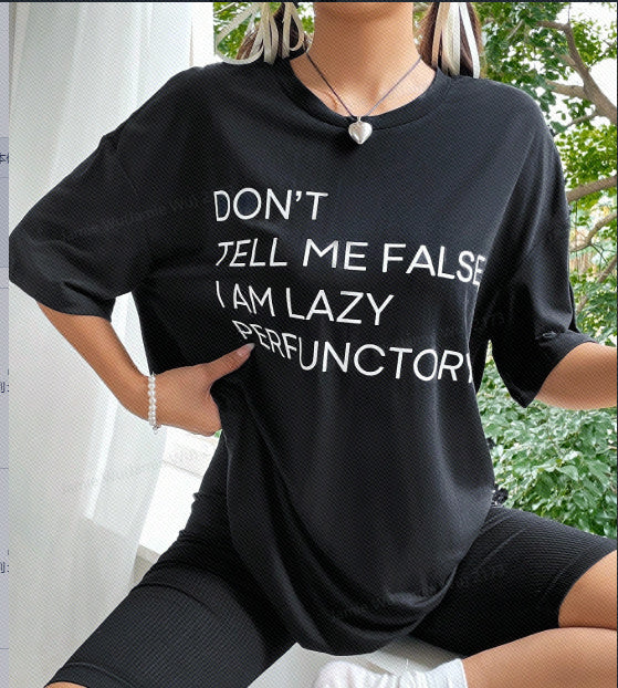 Black Graphic Print T-Shirt