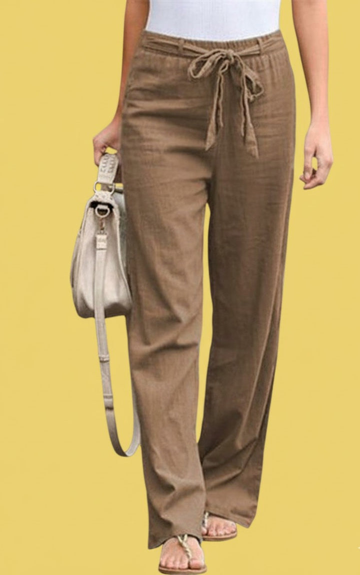 Brown Straight Fit Trouser