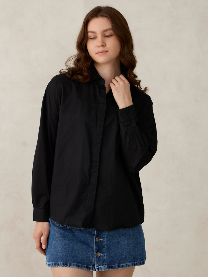 Black Oversized Shirt
